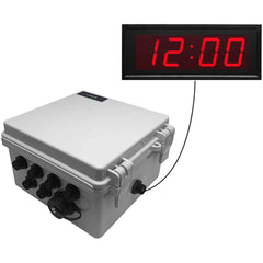 LinorTek - Bells, Horns & Sirens; Type: IP Bell Timer Clock ; Explosion Proof: No ; Vibrating: Yes ; Weatherproof: Yes ; Decibels @ Ten Feet (dB): 0-110 ; Voltage: 12 VAC - Exact Industrial Supply