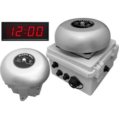 LinorTek - Bells, Horns & Sirens; Type: IP Bell Clock ; Explosion Proof: No ; Vibrating: Yes ; Weatherproof: Yes ; Decibels @ Ten Feet (dB): 88.00 ; Voltage: 12 VAC/VDC - Exact Industrial Supply