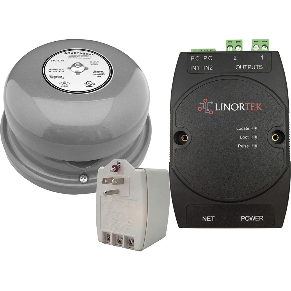 LinorTek - Bells, Horns & Sirens; Type: IP Bell ; Explosion Proof: No ; Vibrating: Yes ; Weatherproof: Yes ; Decibels @ Ten Feet (dB): 92.00 ; Voltage: 12-24V AC/DC - Exact Industrial Supply