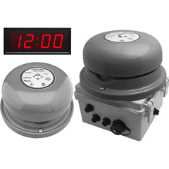 LinorTek - Bells, Horns & Sirens; Type: IP Bell Clock ; Explosion Proof: No ; Vibrating: Yes ; Weatherproof: Yes ; Decibels @ Ten Feet (dB): 92.00 ; Voltage: 24 VAC - Exact Industrial Supply