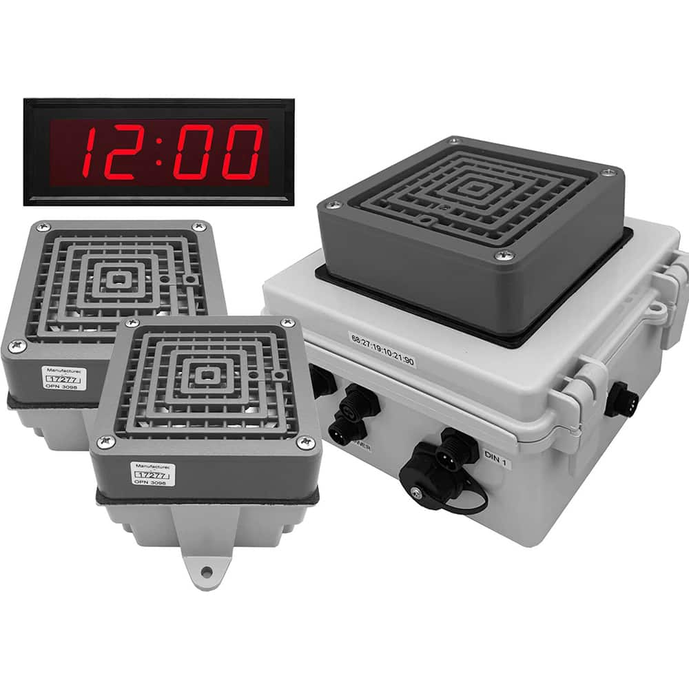 LinorTek - Bells, Horns & Sirens; Type: IP Buzzer Clock ; Explosion Proof: No ; Vibrating: Yes ; Weatherproof: Yes ; Decibels @ Ten Feet (dB): 100.00 ; Voltage: 24 VAC - Exact Industrial Supply