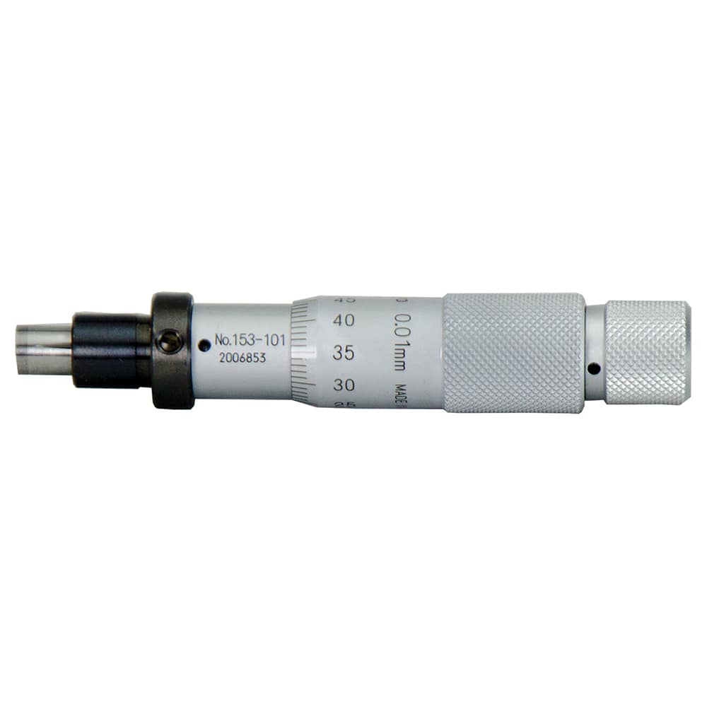 Mitutoyo - Mechanical Micrometer Heads; Minimum Measurement (Inch): 0.0000 ; Minimum Measurement (Decimal Inch): 0.0000 ; Minimum Measurement (mm): 0 ; Maximum Measurement (mm): 15.00 ; Thimble Diameter (mm): 15.30 ; Digital Counter: No - Exact Industrial Supply