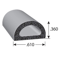 Fairchild Industries - Automotive Replacement Parts; Type: Rubber Seal ; Application: EPDM Sponge rubber seal with PSA Tape - Exact Industrial Supply