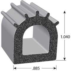 Fairchild Industries - Automotive Replacement Parts; Type: Rubber Seal ; Application: EPDM Sponge rubber seal with PSA Tape - Exact Industrial Supply