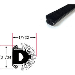 Fairchild Industries - Automotive Replacement Parts; Type: Belt Weatherstrip ; Application: Beltline Without Stainless Steel Bead Rigid Polypropylene Pile Lining Uncovered, 48 In. - Exact Industrial Supply