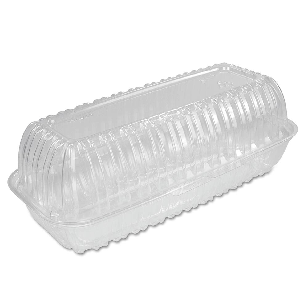 DART - Food Containers; Type: Hinged Container ; Shape: Rectangular ; Volume Range: 64 oz. - Exact Industrial Supply