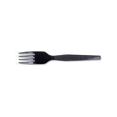 Dixie - Paper & Plastic Cups, Plates, Bowls & Utensils; Breakroom Accessory Type: Fork ; Breakroom Accessory Description: Utensils-Disposable Fork ; Color: Black - Exact Industrial Supply