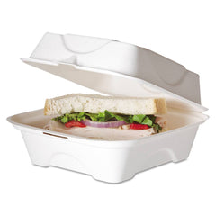 ECO PRODUCTS - Food Containers; Type: Clamshell Container ; Shape: Square ; Volume Range: 64 oz. - Exact Industrial Supply