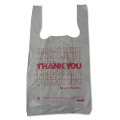 Barnes Paper Company - Paper Bags; Type: Shopping Bag ; Color: White ; Size: 10 x 5 x 19 ; Material: High-Density Polyethylene - Exact Industrial Supply