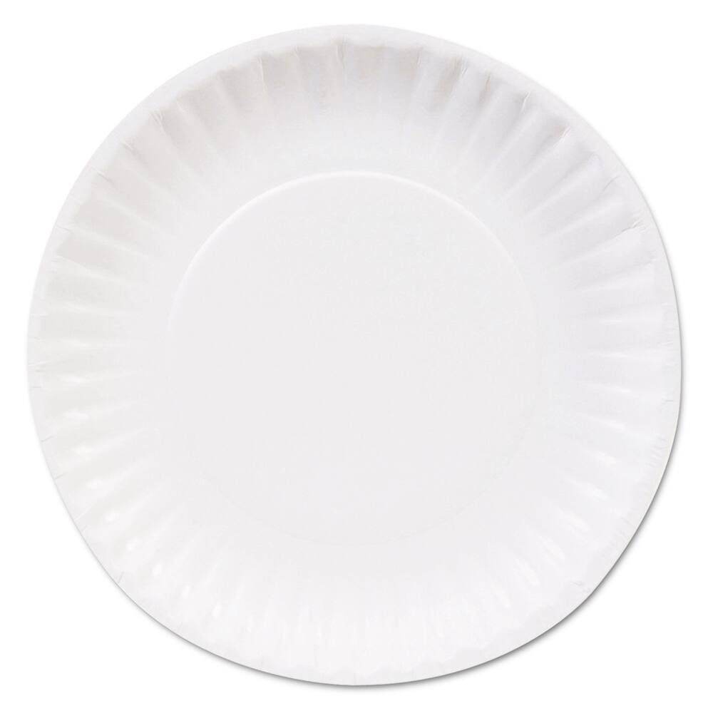 Dixie Basic - Paper & Plastic Cups, Plates, Bowls & Utensils; Breakroom Accessory Type: Plates ; Breakroom Accessory Description: Dinnerware-Plate; Paper ; Color: White - Exact Industrial Supply