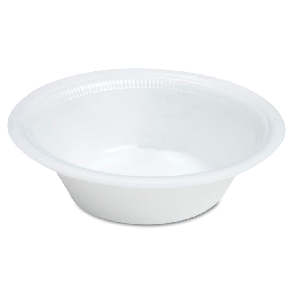 DART - Paper & Plastic Cups, Plates, Bowls & Utensils; Breakroom Accessory Type: Bowls ; Breakroom Accessory Description: Dinnerware-Bowl; Foam ; Color: White - Exact Industrial Supply