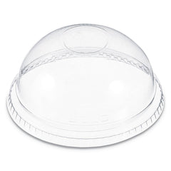 DART - Paper & Plastic Cups, Plates, Bowls & Utensils; Breakroom Accessory Type: Hot Cup Lid ; Breakroom Accessory Description: Cup Lids-Hot Cup Dome ; Color: Clear - Exact Industrial Supply