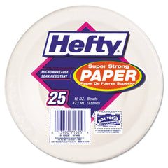 Hefty - Paper & Plastic Cups, Plates, Bowls & Utensils; Breakroom Accessory Type: Bowls ; Breakroom Accessory Description: Dinnerware-Bowl; Paper ; Color: White - Exact Industrial Supply