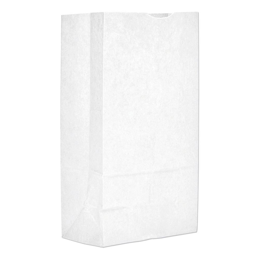 GEN - Paper Bags; Type: Grocery Bag ; Color: White ; Size: 7-1/16 x 4-1/2 x 13-3/4 ; Material: Paper - Exact Industrial Supply