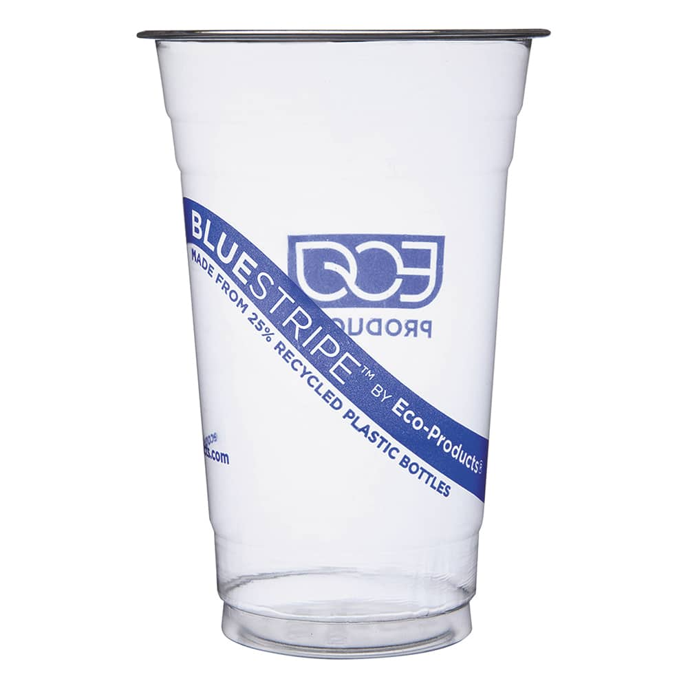 ECO PRODUCTS - Paper & Plastic Cups, Plates, Bowls & Utensils; Breakroom Accessory Type: Plastic Cold Cups ; Breakroom Accessory Description: Cups-Cold Drink; Plastic ; Color: Clear - Exact Industrial Supply