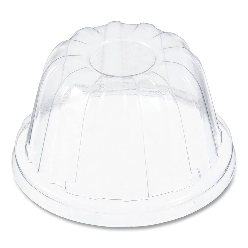 DART - Paper & Plastic Cups, Plates, Bowls & Utensils; Breakroom Accessory Type: Cold Cup Lid ; Breakroom Accessory Description: Cup Lids-Cold Cup Dome ; Color: Clear - Exact Industrial Supply