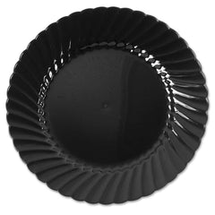 WNA - Paper & Plastic Cups, Plates, Bowls & Utensils; Breakroom Accessory Type: Plates ; Breakroom Accessory Description: Dinnerware-Plate; Plastic ; Color: Black - Exact Industrial Supply