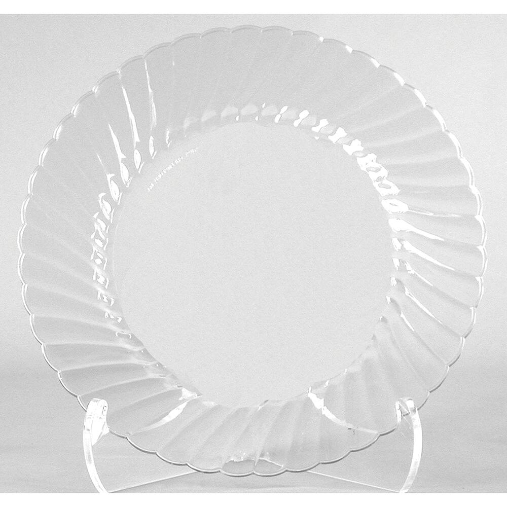 WNA - Paper & Plastic Cups, Plates, Bowls & Utensils; Breakroom Accessory Type: Plates ; Breakroom Accessory Description: Dinnerware-Plate; Plastic ; Color: Clear - Exact Industrial Supply