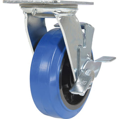 Vestil - Standard Casters; Mount: With Holes ; Style: Swivel w/Brake ; Wheel Diameter: 6 (Inch); Wheel Width: 2 (Inch); Overall Height (Inch): 7-1/2 ; Load Capacity (Lb.): 770.000 - Exact Industrial Supply