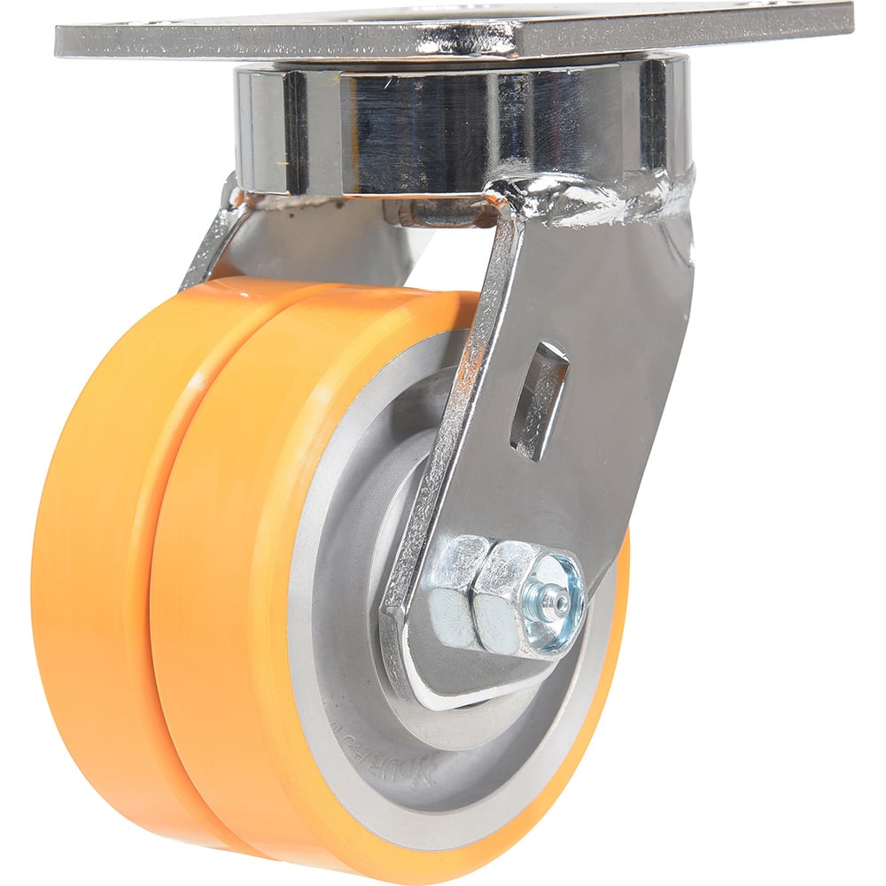 Vestil - Standard Casters; Mount: With Holes ; Style: Swivel ; Wheel Diameter: 4 (Inch); Wheel Width: 2 (Inch); Overall Height (Inch): 5-1/2 ; Load Capacity (Lb.): 1000.000 - Exact Industrial Supply