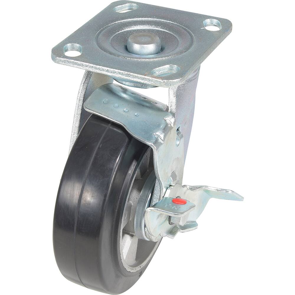 Vestil - Standard Casters; Mount: With Holes ; Style: Swivel w/Brake ; Wheel Diameter: 6 (Inch); Wheel Width: 2 (Inch); Overall Height (Inch): 7-1/2 ; Load Capacity (Lb.): 771.000