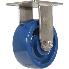 Vestil - Standard Casters; Mount: With Holes ; Style: Rigid ; Wheel Diameter: 5 (Inch); Wheel Width: 2 (Inch); Overall Height (Inch): 6-9/16 ; Load Capacity (Lb.): 1000.000 - Exact Industrial Supply