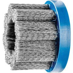 PFERD - Disc Brushes; Outside Diameter (Inch): 3 ; Grit: 80 ; Abrasive Material: Silicon Carbide ; Brush Type: Crimped ; Connector Type: Arbor ; Arbor Hole Size (Inch): 7/8 - Exact Industrial Supply