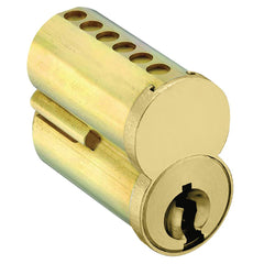 Arrow Lock - Cylinders; Type: Interchangeable Core ; Keying: MB Keyway ; Number of Pins: 7 ; Material: Brass ; Finish/Coating: Satin Brass - Exact Industrial Supply