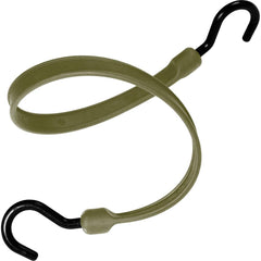 The Better Bungee - Stretch Tie Downs; Type: Heavy Duty Bungee Strap ; End Type: Molded Nylon Hook End ; Color: Military Green ; Fractional Overall Lengths: 24 - Exact Industrial Supply