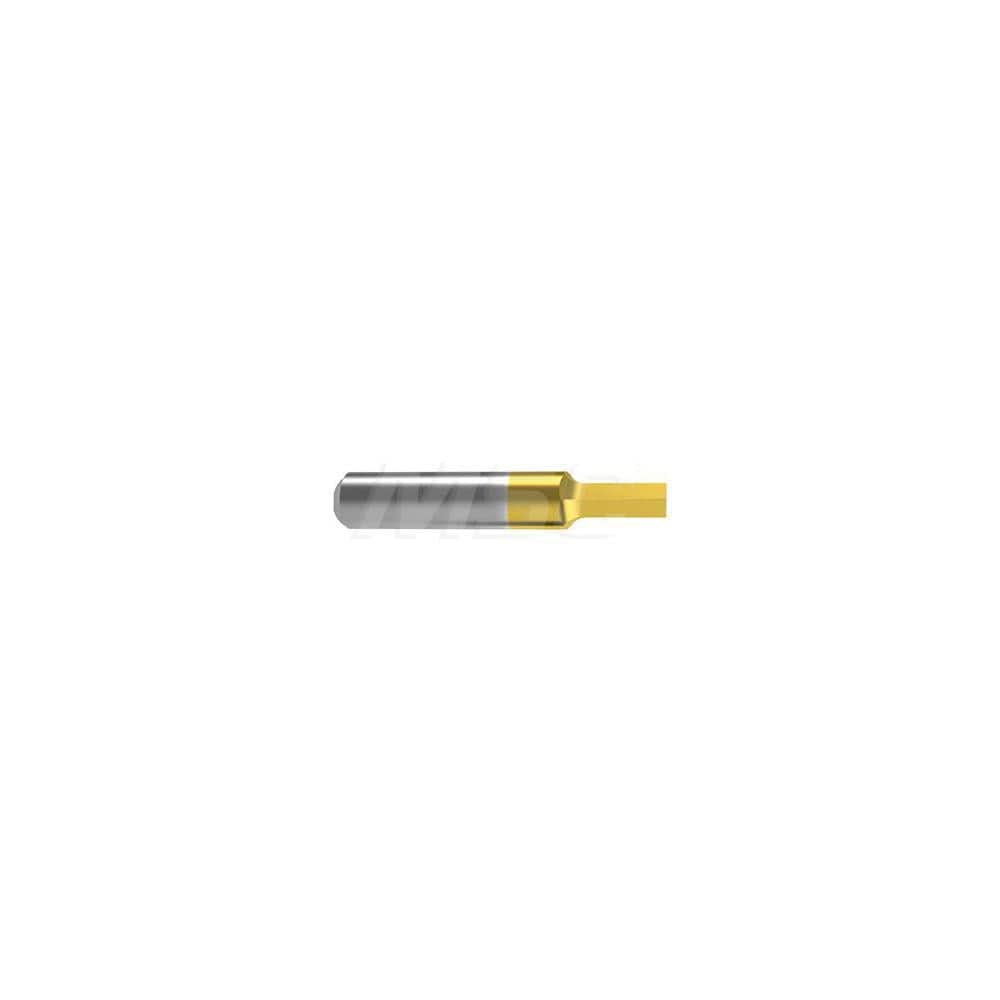 Internal Boring Bar: 0.1969″ Min Bore, 0.3937″ Max Depth, Neutral, Carbide 1.4566″ OAL, 0.0039″ Corner Radius