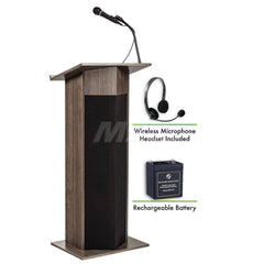 Lecterns; Overall Height: 46; Width (Inch): 22; Depth (Inch): 17; Material: High Pressure Thermal-Fused Laminate On A MDF Core; Length (Decimal Inch): 17; Type: Full Floor; Type: Full Floor; Type: Full Floor; Material: High Pressure Thermal-Fused Laminate