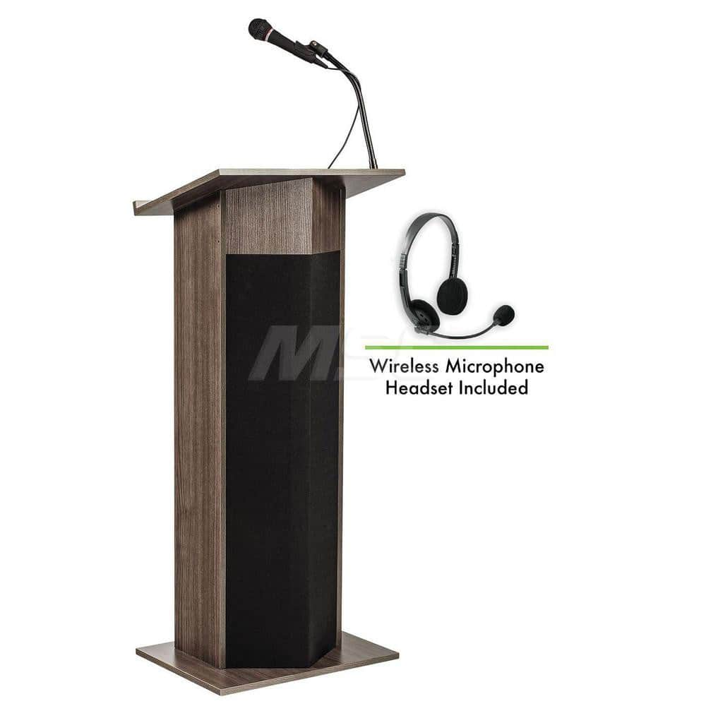 Lecterns; Overall Height: 46; Width (Inch): 22; Depth (Inch): 17; Material: High Pressure Thermal-Fused Laminate On A MDF Core; Length (Decimal Inch): 17; Type: Full Floor; Type: Full Floor; Type: Full Floor; Material: High Pressure Thermal-Fused Laminate