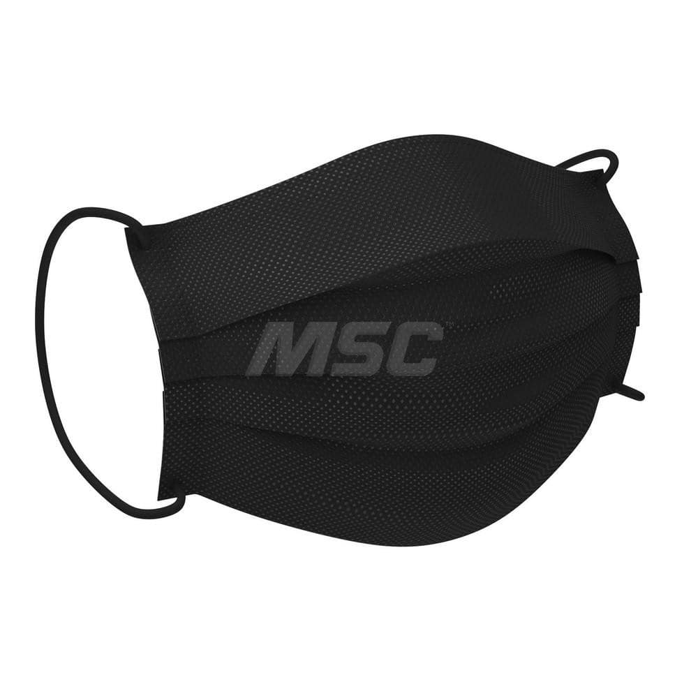 Disposable Nuisance Mask: Contains Nose Clip, Black, Size Universal Earloop Disposable Face Masks