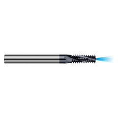 ‎0.2350″ Cutter Diameter × 0.6250″ (5/8″) Length of Cut Carbide Multi-Form 5/16″-24 Thread Milling Cutter Coolant Through, 3 Flutes, AlTiN Coated - Exact Industrial Supply