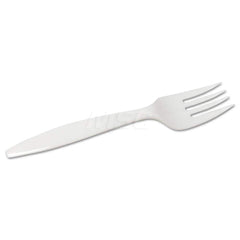 Paper & Plastic Cups, Plates, Bowls & Utensils; Flatware Type: Forks; Material: Plastic; Color: White; Disposable: Disposable