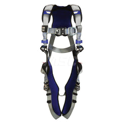 Fall Protection Harnesses: 420 Lb, Vest Style, Size Large, For Climbing, Back & Front Quick-Connect Leg Strap, Quick-Connect Chest Strap