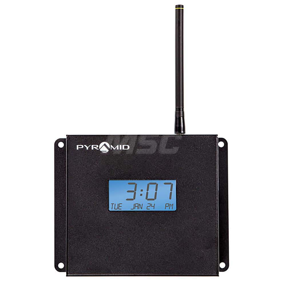 Time Cards & Time Clock Accessories; Type: TimeTrax Synchronized Wireless Transmitter w/Software; For Use With: RF Wireless Analog or Digtal Wall Clocks; Width (Inch): 6-1/2; Depth (Inch): 1-3/4; Color: Black; For Use With: RF Wireless Analog or Digtal Wa