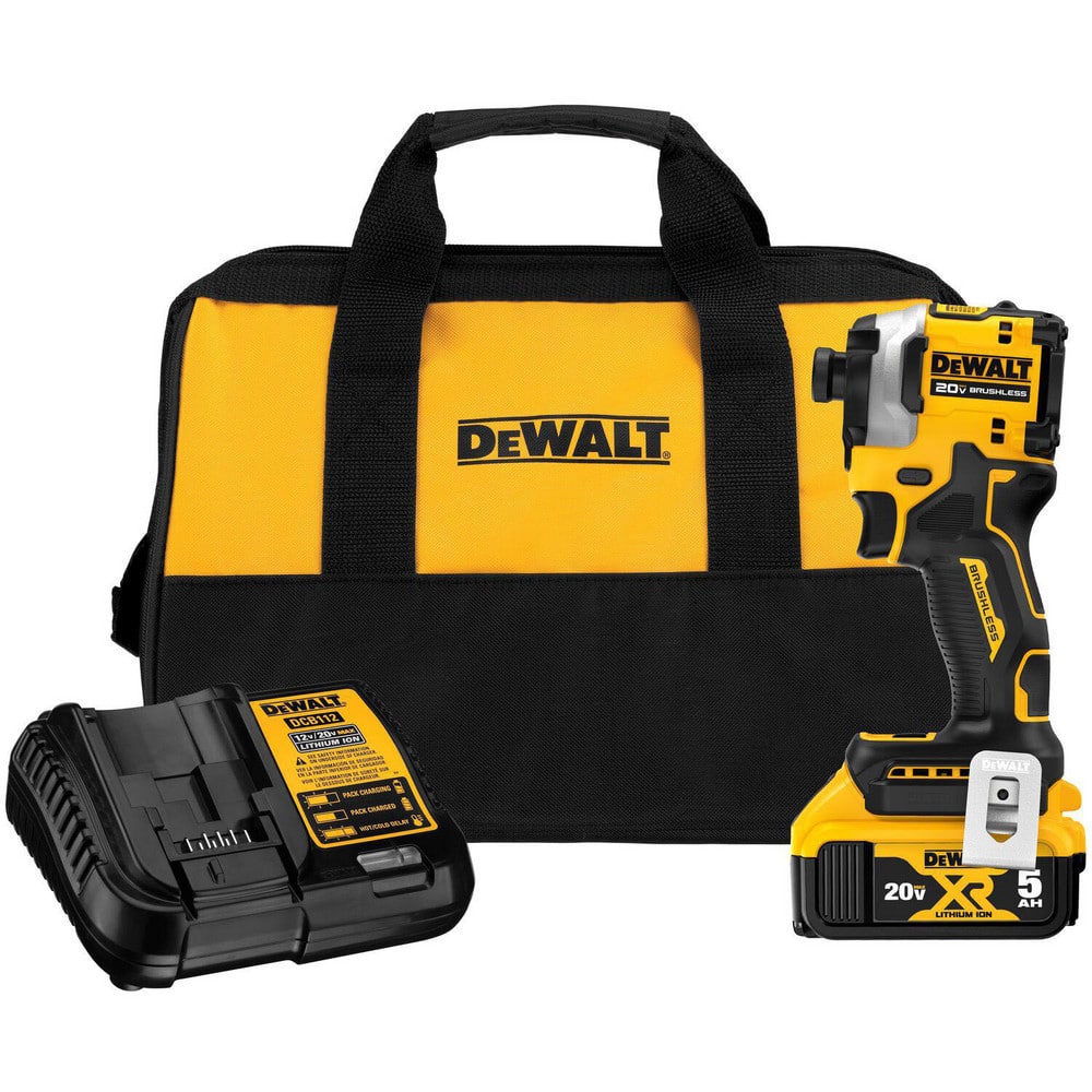 Cordless Impact Driver: 20V, 1/4″ Drive, 3,250 RPM 3 Speed, 1 Lithium-ion Battery Included