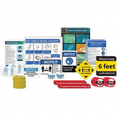 NMC - "Back To Work Kit", 1" Wide x 1" High, Aluminum Composite Panel Safety Sign - All Tool & Supply