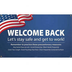 NMC - Banners Message Type: Safety Reinforcement & Motivational Legend: Wecome Back - Let's Stay Safe and Get to Work! - All Tool & Supply