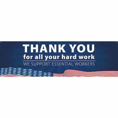 NMC - Banners Message Type: Safety Reinforcement & Motivational Legend: Thank You For All Your Hard Work - We Support Essential Workers - All Tool & Supply