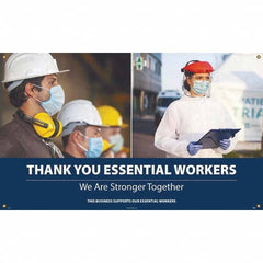 NMC - Banners Message Type: Safety Reinforcement & Motivational Legend: Thank You Essential Workers - We Are Stronger Together - All Tool & Supply