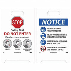 NMC - Cone & A Frame Floor Signs Shape: A-Frame Type: Accident Prevention - All Tool & Supply