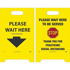 NMC - Cone & A Frame Floor Signs Shape: A-Frame Type: Accident Prevention - All Tool & Supply