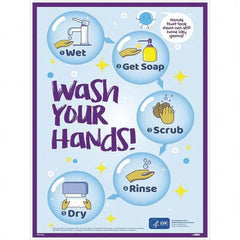 NMC - "COVID-19 - Wash Your Hands", 18" Wide x 24" High, Paper Safety Sign - All Tool & Supply