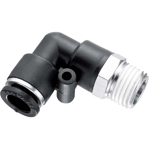 Prevost - Plastic Push-To-Connect Tube Fittings Type: Male Elbow Tube Outside Diameter (Inch): 1/4 - All Tool & Supply