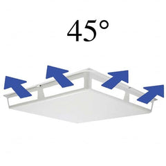 Elima-Draft - Registers & Diffusers Type: Ceiling Diffuser Cover Style: 2 Way Corner - All Tool & Supply