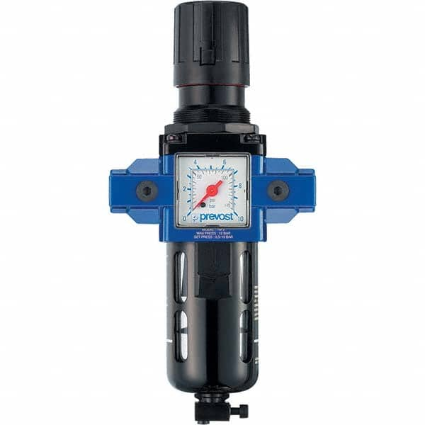 Prevost - Filter, Regulator & Lubricator (FRL) Units Configuration: 1 Pc. Filter/Regulator Body Type: Standard - All Tool & Supply