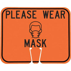 PRO-SAFE - "Notice - Please Wear A Mask", 12-1/2" Wide x 10-1/2" High, ABS Safety Sign - All Tool & Supply