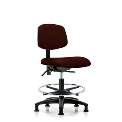 Task Chair: Vinyl, Burgundy